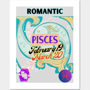 Astrological signs pisces symbols Posters and Art
